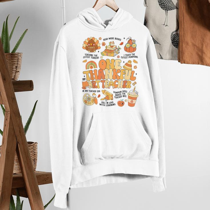 Thanksgiving One Thankful Art Teacher Fall Groovy Men Women Women's Hoodie, Groovy Teacher Hoodies, funny gift Thanksgiving One Thankful Art Teacher Fall Groovy Men Women Women's Hoodie, Groovy Teacher Hoodies, funny gift