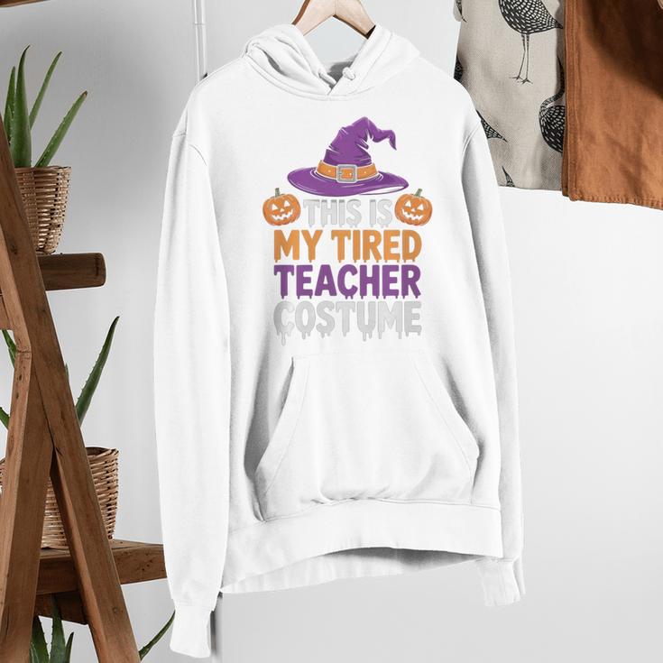 This Is My Tired Teacher Costume Halloween Premium Tri-Blend Women's Hoodie, funny gift
