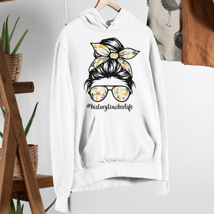 History Teacher Messy Bun Life Hair Glasses Women's Hoodie, History Teacher Hoodies, funny gift History Teacher Messy Bun Life Hair Glasses Women's Hoodie, History Teacher Hoodies, funny gift