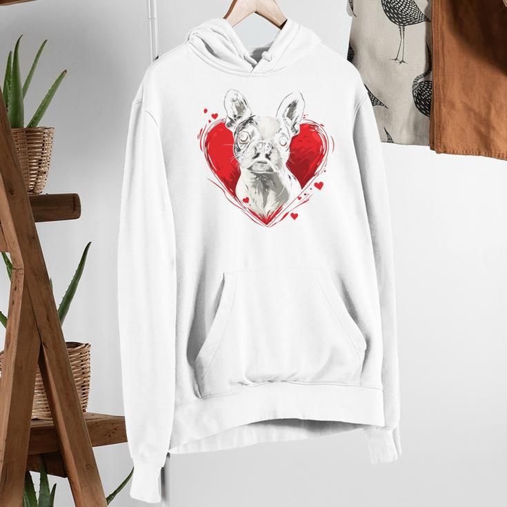 Valentine's Day Boston Terrier Dog Women's Hoodie, funny gift