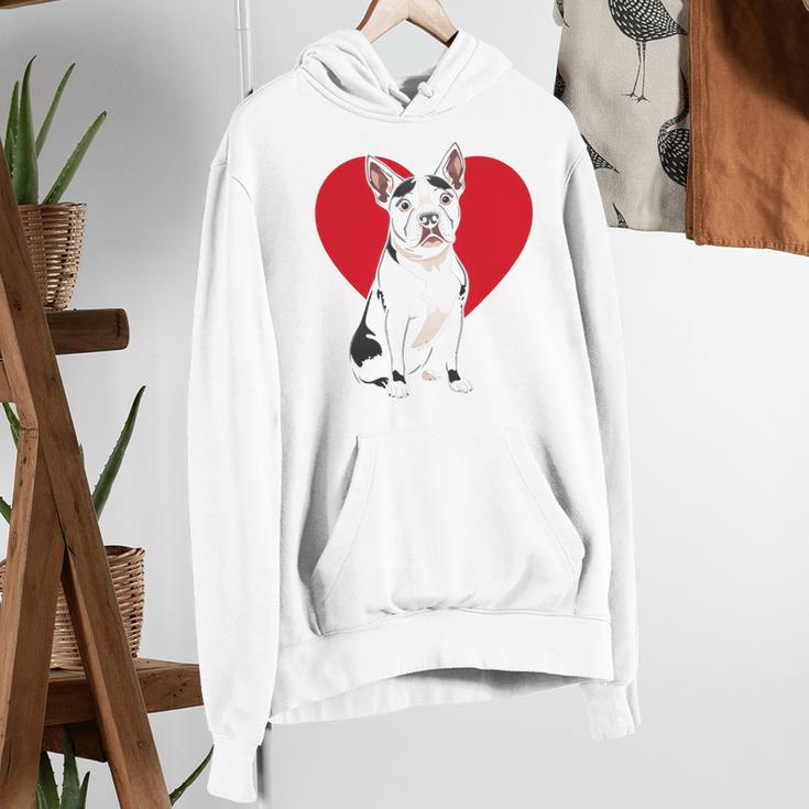 Valentine's Day Boston Terrier Lover Women's Hoodie, funny gift