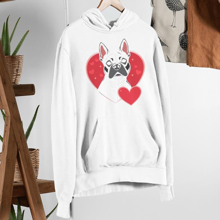 Valentine's Day Boston Terrier Women's Hoodie, funny gift