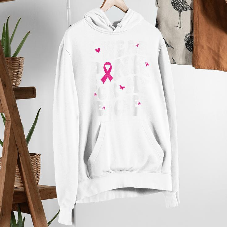 I Wear Pink For My Teacher Breast Cancer Awareness Support Men Women Women's Hoodie, funny gift