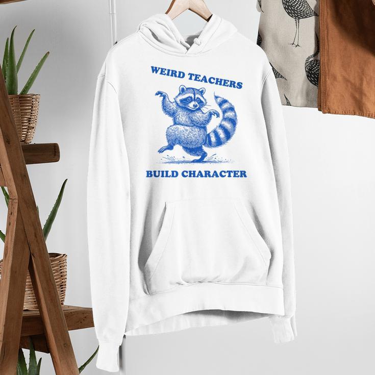 Weird Teachers Build Character Shirt Raccoon Dancing Women's Hoodie, funny gift Weird Teachers Build Character Shirt Raccoon Dancing Women's Hoodie, funny gift