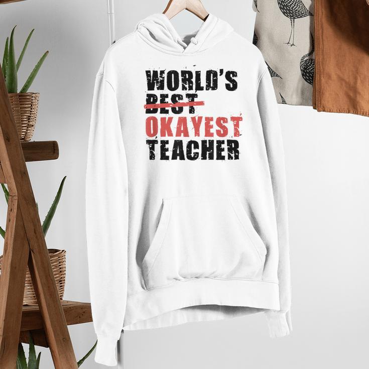 World's Best Okayest Teacher ACY025a For Men Women Women's Hoodie, funny gift