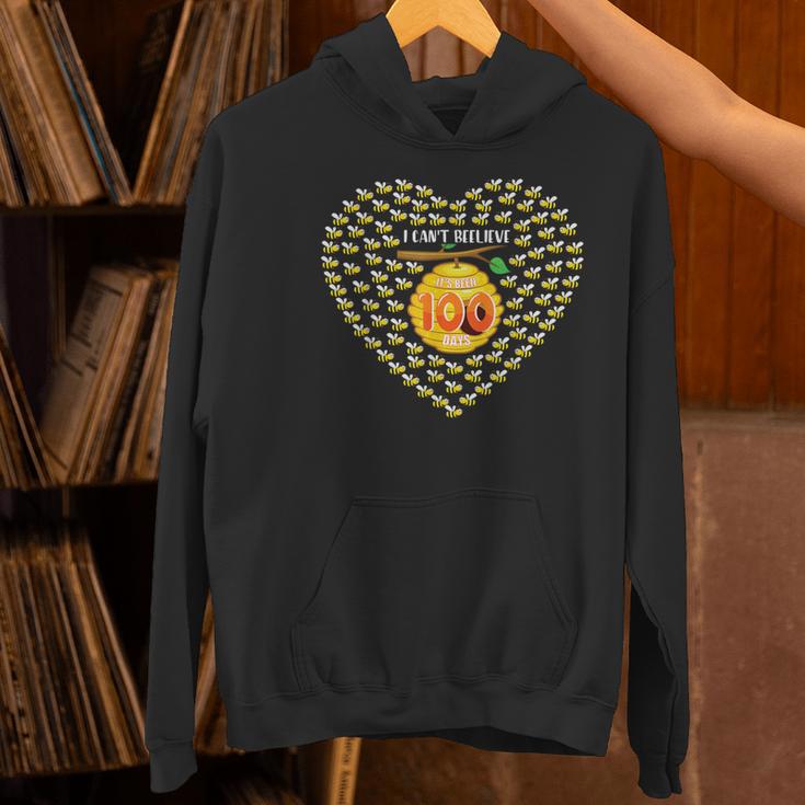 100 Days Of School Bee Hive Tree Hearts Teachers Student Kid Women's Hoodie, gift for family, gift for coworker