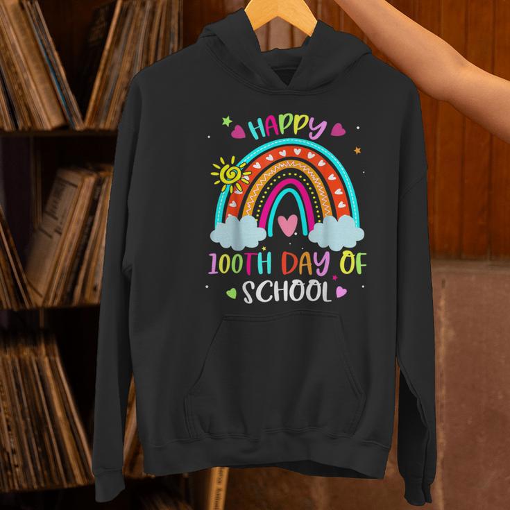 100th Day Of School Rainbow Happy 100 Days Smarter Teacher Women's Hoodie, gift for family, gift for coworker 100th Day Of School Rainbow Happy 100 Days Smarter Teacher Women's Hoodie, gift for family, gift for coworker