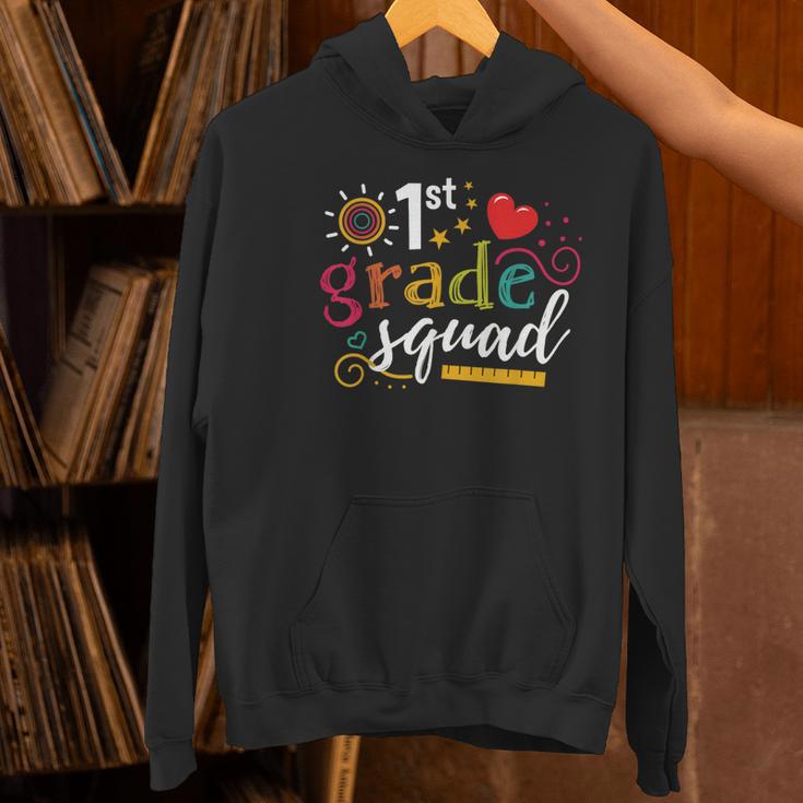 1st First Grade Squad Student Teacher Back To School Women's Hoodie, First Grade Teacher Hoodies, gift for family, gift for coworker 1st First Grade Squad Student Teacher Back To School Women's Hoodie, First Grade Teacher Hoodies, gift for family, gift for coworker