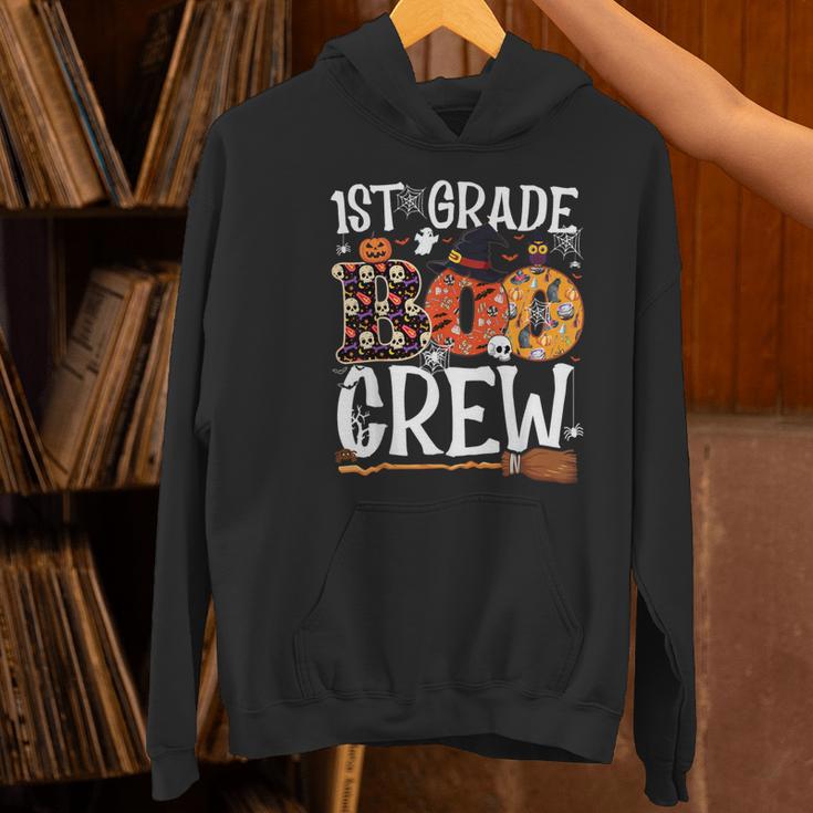 1st Grade Boo Crew Cute Ghost Halloween Teacher Kids Women's Hoodie, gift for family, gift for coworker 1st Grade Boo Crew Cute Ghost Halloween Teacher Kids Women's Hoodie, gift for family, gift for coworker