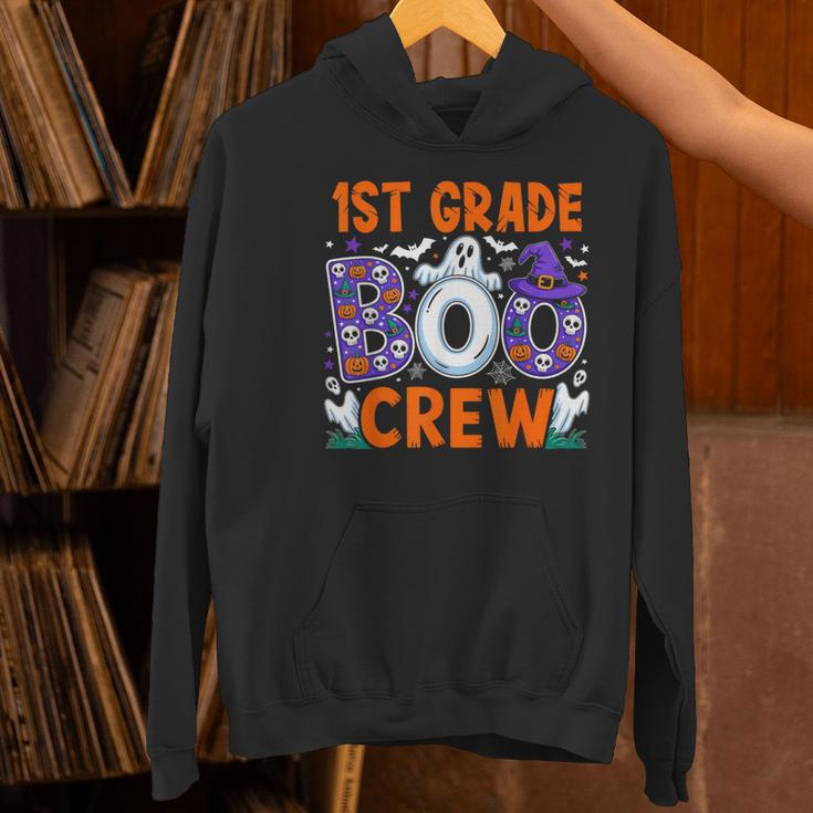 1st Grade Boo Crew First Grade Teacher Kids Happy Halloween Women's Hoodie, First Grade Teacher Hoodies, gift for family, gift for coworker 1st Grade Boo Crew First Grade Teacher Kids Happy Halloween Women's Hoodie, First Grade Teacher Hoodies, gift for family, gift for coworker