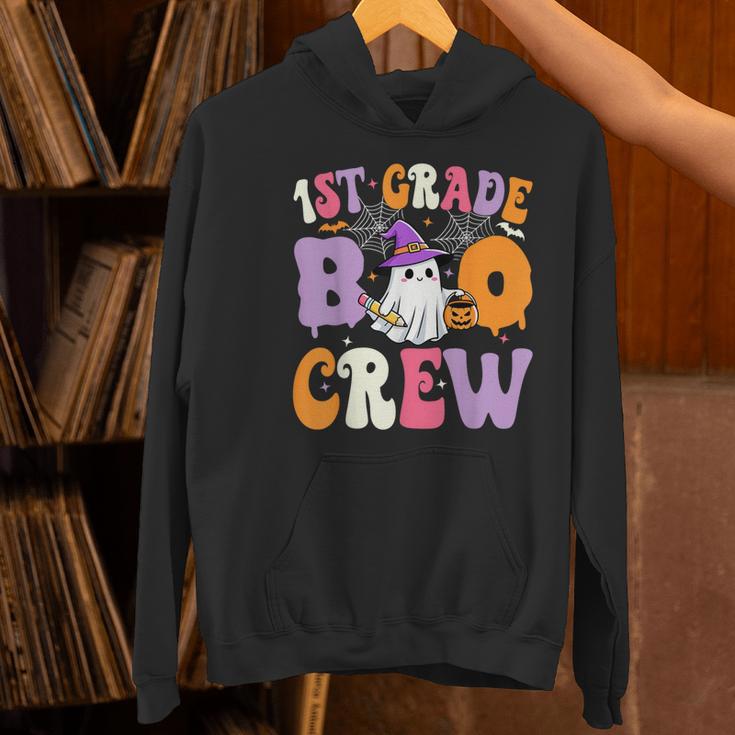 1st Grade Boo Crew Spooky First Grade Halloween Teacher Women's Hoodie, First Grade Teacher Hoodies, gift for family, gift for coworker 1st Grade Boo Crew Spooky First Grade Halloween Teacher Women's Hoodie, First Grade Teacher Hoodies, gift for family, gift for coworker