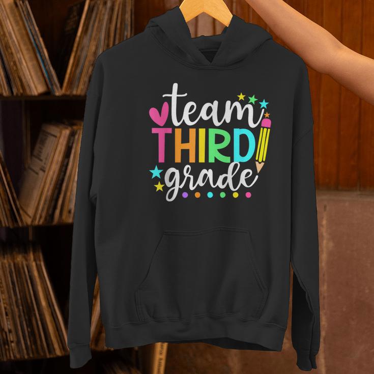 3rd Grade Team Pencil Teacher Student Back To School Girls Women's Hoodie, gift for family, gift for coworker