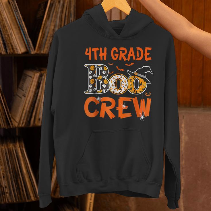 4th Grade Boo Crew Teacher Student Halloween Women's Hoodie, 4th Grade Teacher Hoodies, gift for family, gift for coworker
