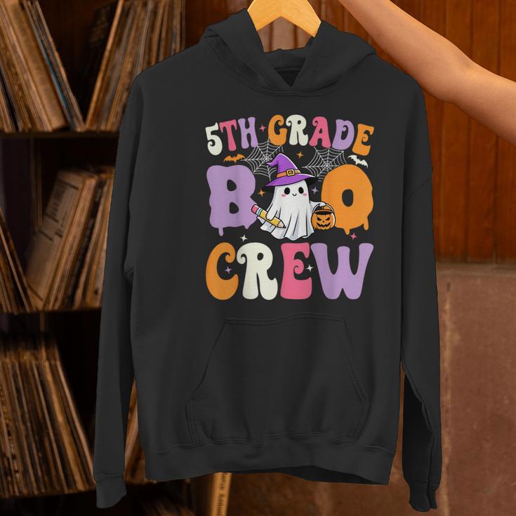 5th Grade Boo Crew Spooky Fifth Grade Halloween Teacher Women's Hoodie, gift for family, gift for coworker