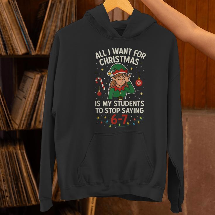 6-7 Students Saying 67 Xmas Six Seven Teacher Christmas Women's Hoodie, gift for family, gift for coworker 6-7 Students Saying 67 Xmas Six Seven Teacher Christmas Women's Hoodie, gift for family, gift for coworker