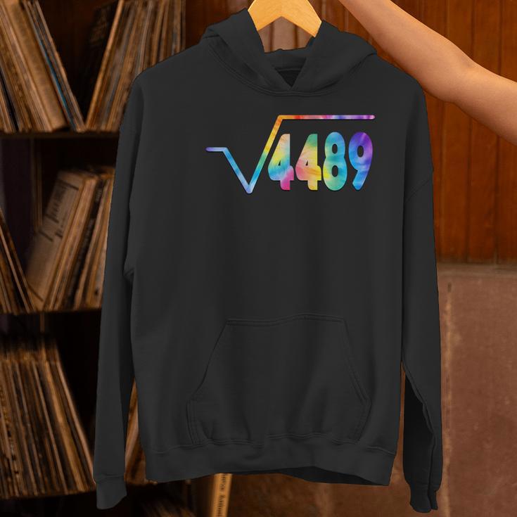 67 Meme Square Root 4489 Slang Math Teacher Tie Dye Women's Hoodie, gift for family, gift for coworker