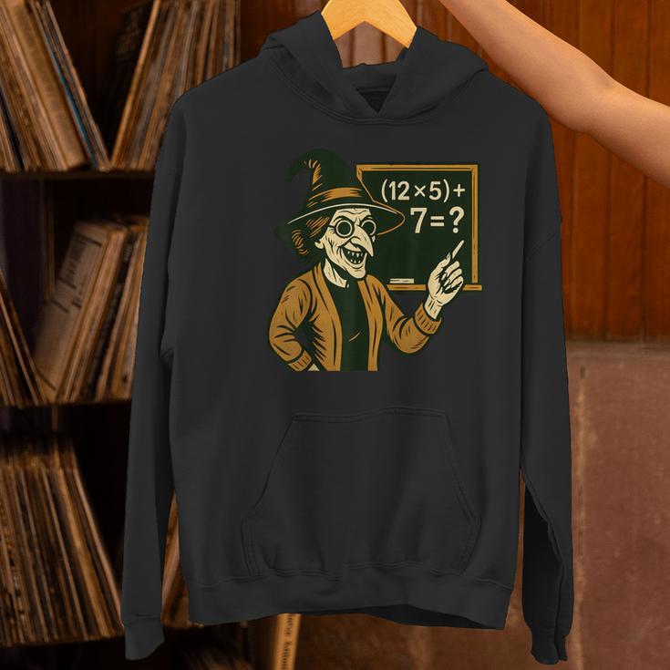 67 Teacher Halloween Witch Six Seven Meme Brainrot Math Joke Women's Hoodie, gift for family, gift for coworker