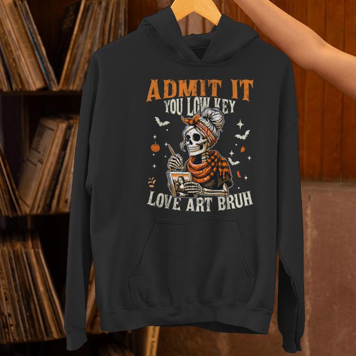 Admit It You Low Key Love Art Bruh Halloween Art Teacher Women's Hoodie, gift for family, gift for coworker Admit It You Low Key Love Art Bruh Halloween Art Teacher Women's Hoodie, gift for family, gift for coworker