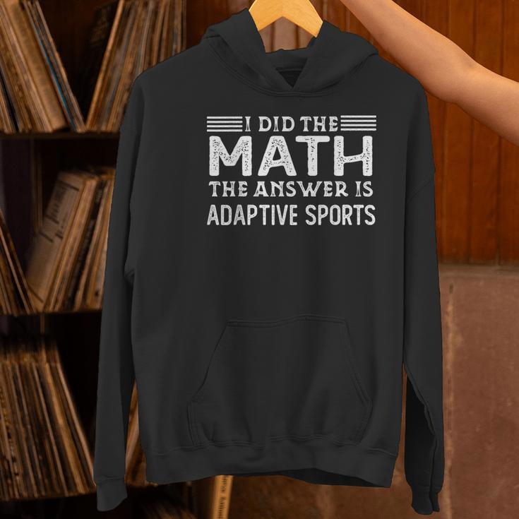 The Answer Is Adaptive Sports Math Teacher Student Men Women Kids Women's Hoodie, gift for family, gift for coworker The Answer Is Adaptive Sports Math Teacher Student Men Women Kids Women's Hoodie, gift for family, gift for coworker