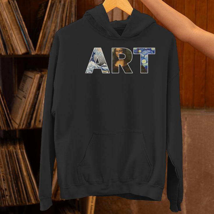 Art Artist Painting Teacher T Shirt Mona Lisa Great Wave For Men Women Women's Hoodie, gift for family, gift for coworker