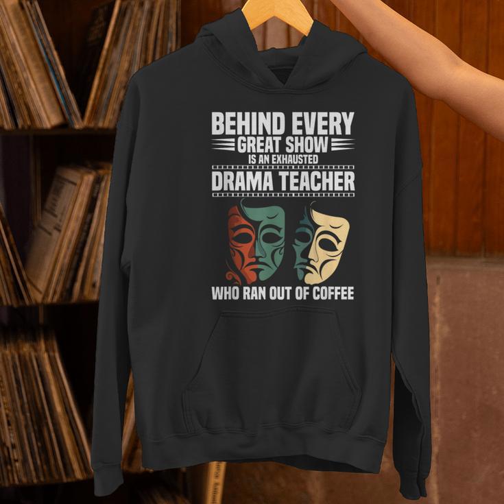 Theatre Teacher Drama Lover Theatre Mask Drama Teacher Women's Hoodie, gift for family, gift for coworker