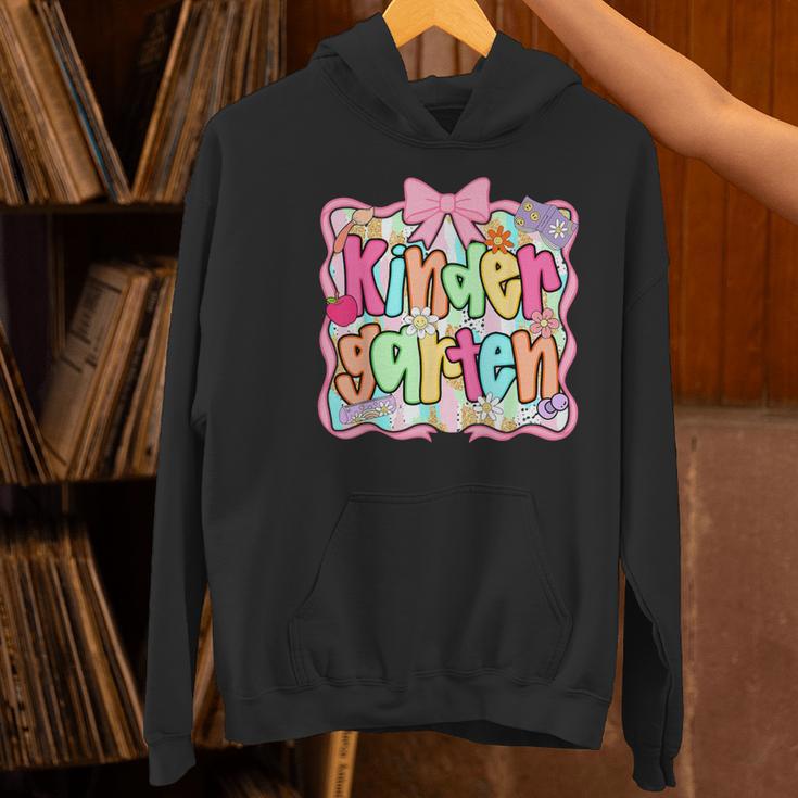 Back To School Kindergarten Preppy Teacher Girl Women's Hoodie, gift for family, gift for coworker Back To School Kindergarten Preppy Teacher Girl Women's Hoodie, gift for family, gift for coworker