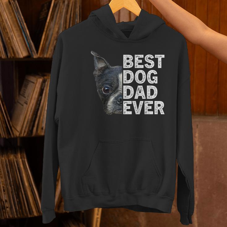 Best Dog Dad Ever Boston Terrier Dog Lover For Dad Men Women Girls Kids Women's Hoodie, Boston Terrier Dad Hoodies, gift for family, gift for coworker