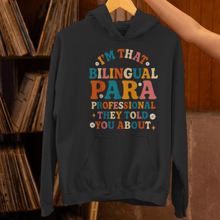 Bilingual Paraeducator Paraprofessional Parapro Teachers Women's Hoodie, gift for family, gift for coworker Bilingual Paraeducator Paraprofessional Parapro Teachers Women's Hoodie, gift for family, gift for coworker