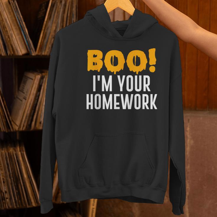 Boo I'm Your Homework Halloween Teacher Costume Women's Hoodie, gift for family, gift for coworker Boo I'm Your Homework Halloween Teacher Costume Women's Hoodie, gift for family, gift for coworker