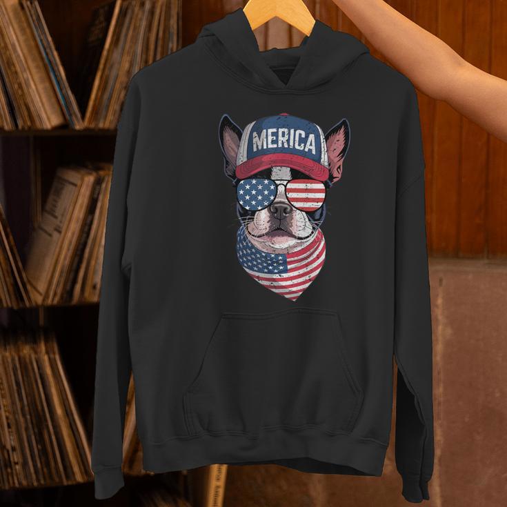 Boston Terrier 4th Of July US Merica Bostie Dog Patriotic For Men Women Kids Women's Hoodie, Patriotic Boston Terrier Hoodies, Boston Terrier 4th Of July Hoodies, gift for family, gift for coworker