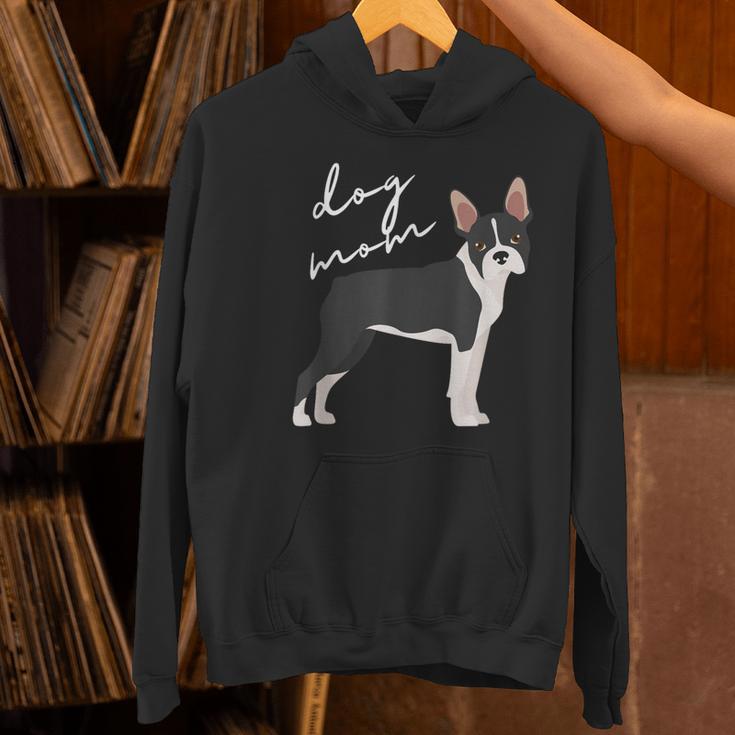 Boston Terrier Dog Mom Woman Women Women's Hoodie, Boston Terrier Mom Hoodies, gift for family, gift for coworker