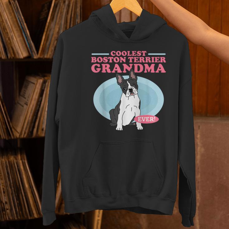 Boston Terrier Grandma Bostie Dog Owner Boston Terrier Men Women Women's Hoodie, gift for family, gift for coworker