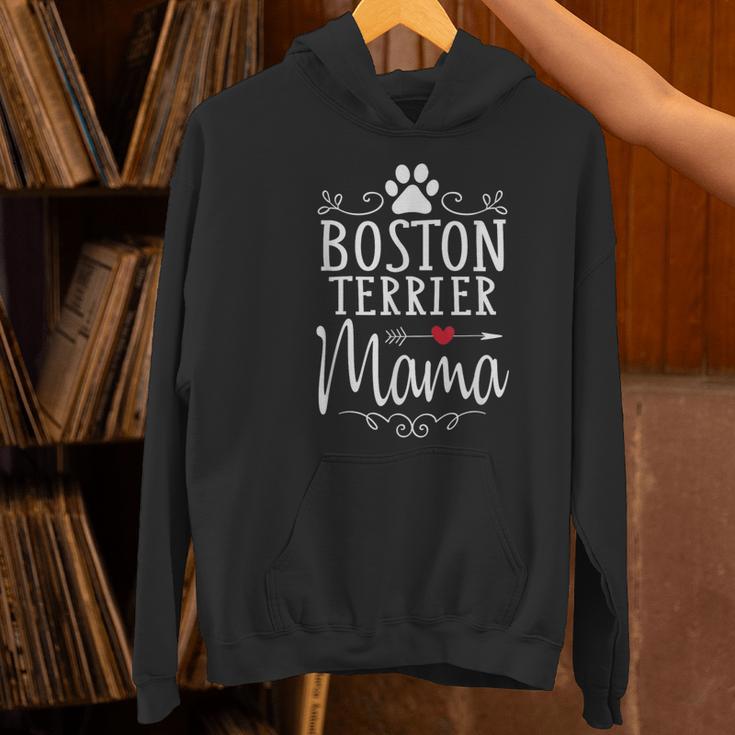 Boston Terrier Mama Boston Terrier Lover Shirt Women's Hoodie, gift for family, gift for coworker