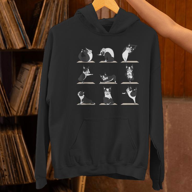 Boston Terriers Yoga Women's Hoodie, gift for family, gift for coworker