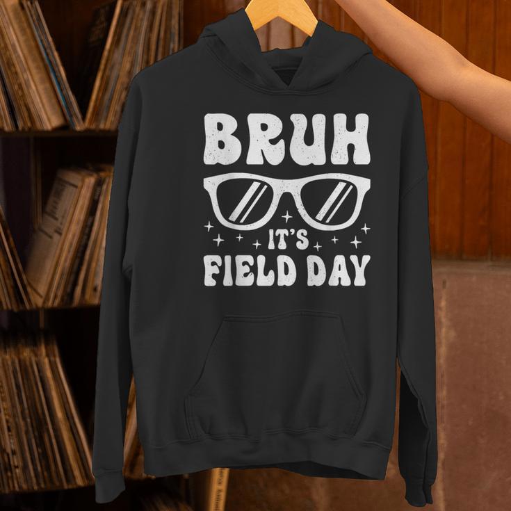 Bruh It's Field Day Teacher Boys Girls Kids Happy Field Day Women's Hoodie, gift for family, gift for coworker