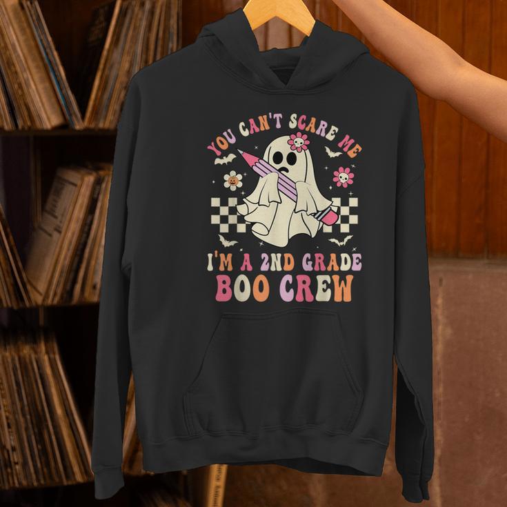 You Can't Scare Me Im A 2nd-Grade Boo Crew Teacher Halloween Women's Hoodie, gift for family, gift for coworker You Can't Scare Me Im A 2nd-Grade Boo Crew Teacher Halloween Women's Hoodie, gift for family, gift for coworker