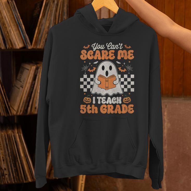 You Can't Scare Me I Teach 5th Grade Retro Teacher Halloween Women's Hoodie, gift for family, gift for coworker You Can't Scare Me I Teach 5th Grade Retro Teacher Halloween Women's Hoodie, gift for family, gift for coworker