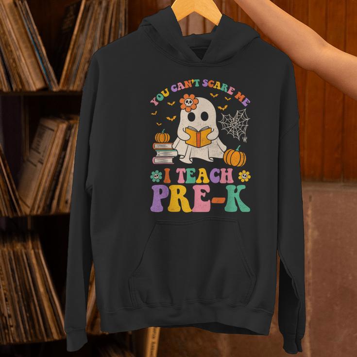You Can't Scare Me I Teach Pre-k Teacher Halloween Ghost Men Women Kids Women's Hoodie, gift for family, gift for coworker