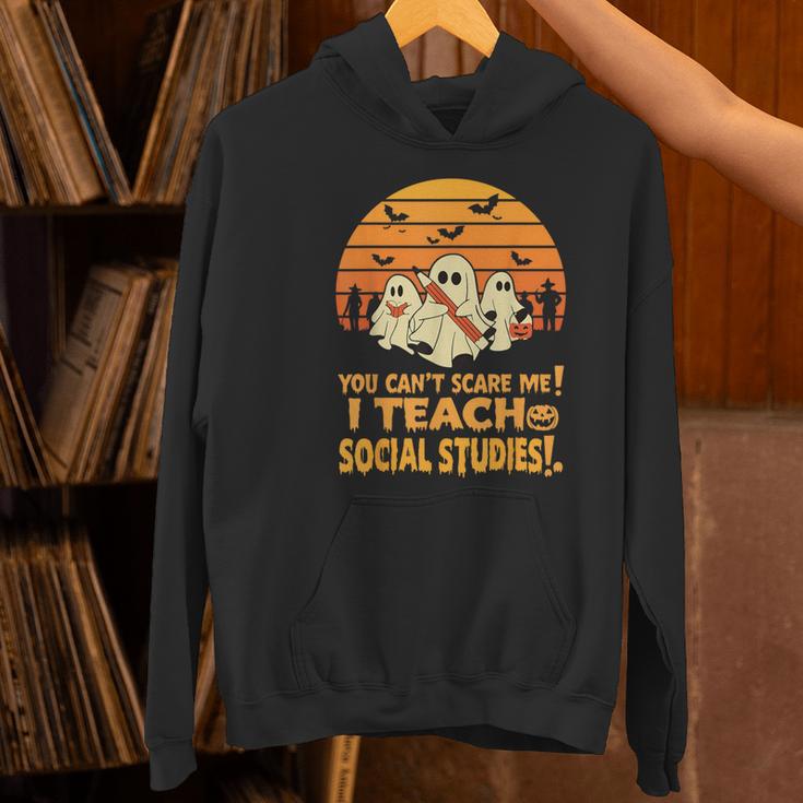 You Can't Scare Me I Teach Social Studies Teacher Halloween Women's Hoodie, gift for family, gift for coworker You Can't Scare Me I Teach Social Studies Teacher Halloween Women's Hoodie, gift for family, gift for coworker