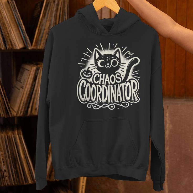 Cat Chaos Coordinator For Women Mom Halloween Teacher Women's Hoodie, gift for family, gift for coworker Cat Chaos Coordinator For Women Mom Halloween Teacher Women's Hoodie, gift for family, gift for coworker