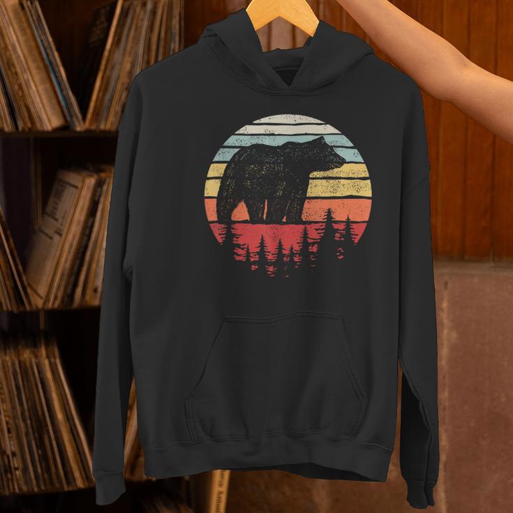 Catch Some Rays Vintage Retro Grizzly Bear Women's Hoodie, gift for family, gift for coworker