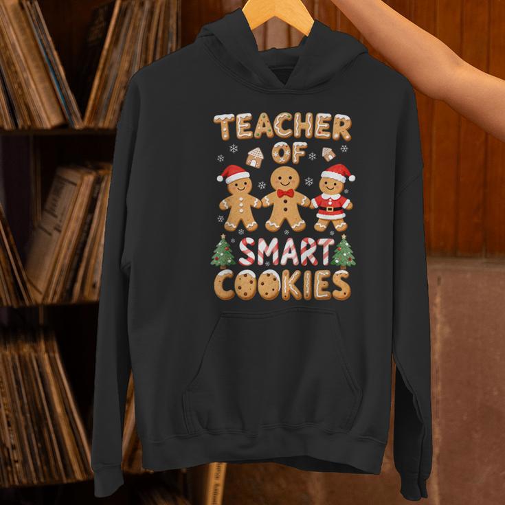 Christmas Teacher Of Smart Cookies Gingerbread Man Teaching Women's Hoodie, gift for family, gift for coworker