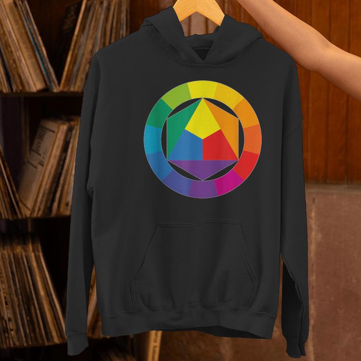 Color Wheel Palette Shirt Artist Painter Art Teacher Tshirt Women's Hoodie, gift for family, gift for coworker