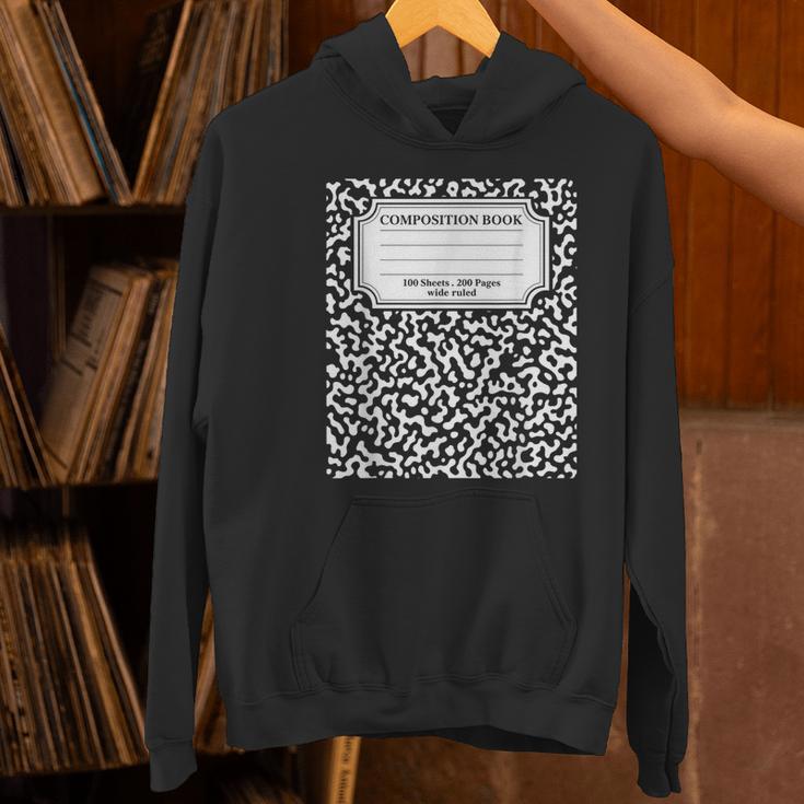 Composition Notebook Matching Group Halloween Teachers Women's Hoodie, gift for family, gift for coworker Composition Notebook Matching Group Halloween Teachers Women's Hoodie, gift for family, gift for coworker