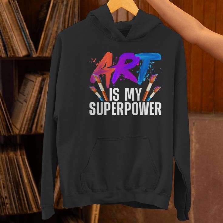 Cool Art For Men Women Art Teacher Artist Painter Superpower Women's Hoodie, gift for family, gift for coworker Cool Art For Men Women Art Teacher Artist Painter Superpower Women's Hoodie, gift for family, gift for coworker