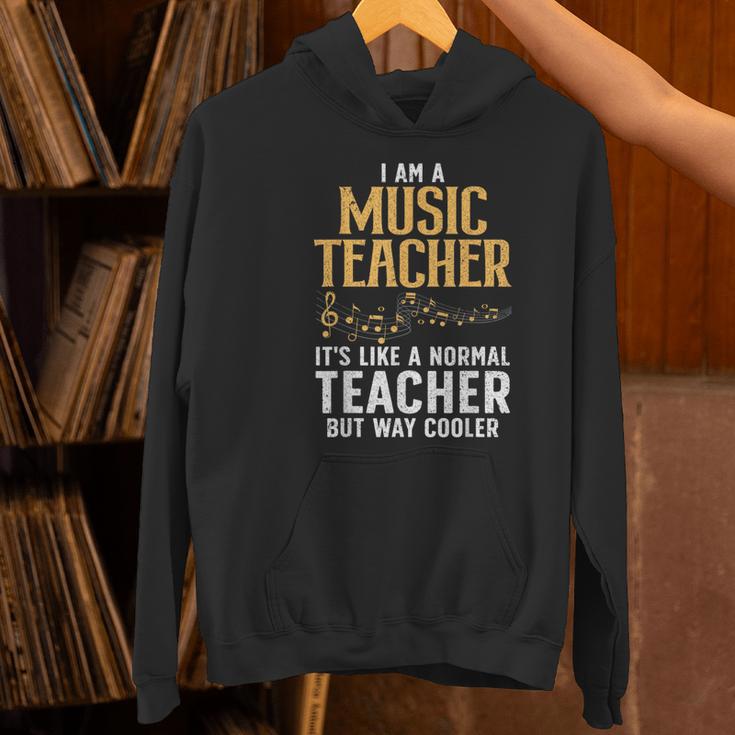 Cool Music Teacher Art For Men Women School Orchestra Coach Women's Hoodie, gift for family, gift for coworker