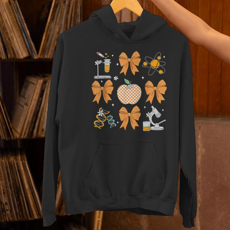Coquette Bow Fall Science Teacher Stem Teacher Thanksgiving Women's Hoodie, Science Teacher Hoodies, gift for family, gift for coworker Coquette Bow Fall Science Teacher Stem Teacher Thanksgiving Women's Hoodie, Science Teacher Hoodies, gift for family, gift for coworker