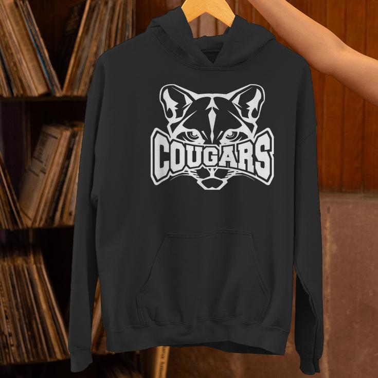 Cougars Teacher Student School Sports Fan Team Spirit Women's Hoodie, gift for family, gift for coworker