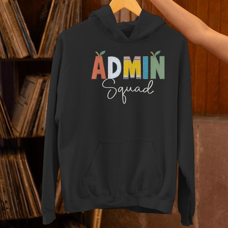 Cute Admin Squad Crew Team Back To School Teacher For Men Women Women's Hoodie, gift for family, gift for coworker