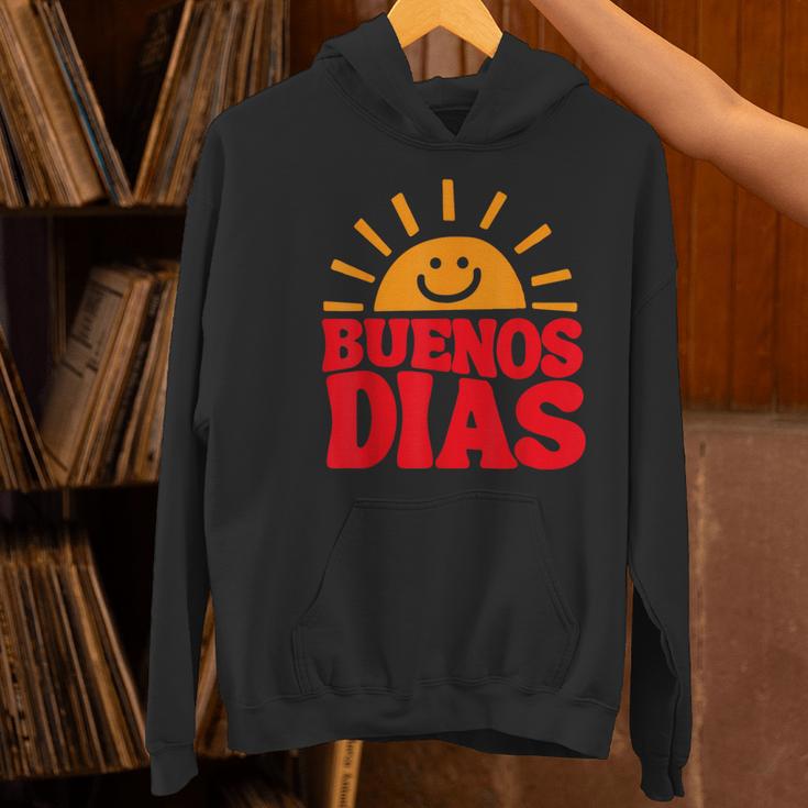 Cute Bilingual Spanish Teacher Buenos Dias Sunshine Women's Hoodie, gift for family, gift for coworker Cute Bilingual Spanish Teacher Buenos Dias Sunshine Women's Hoodie, gift for family, gift for coworker